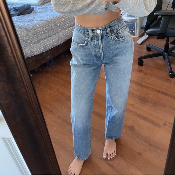 Re/done 70s Stove Pipe Jeans - Picture 3 of 10